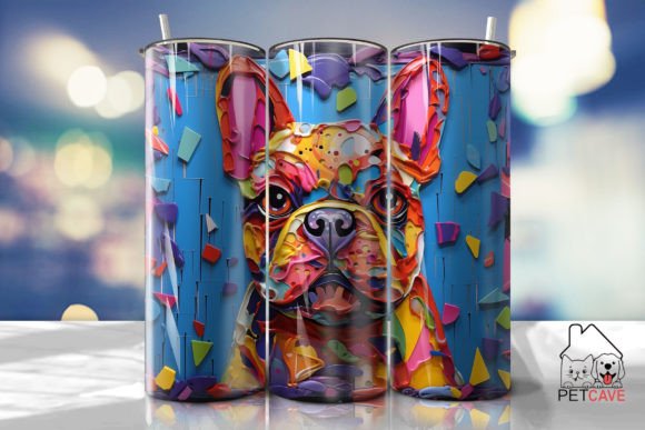 3D Chucky French Bulldog Tumbler Wrap: A Unique and Versatile Drinkware Accessory