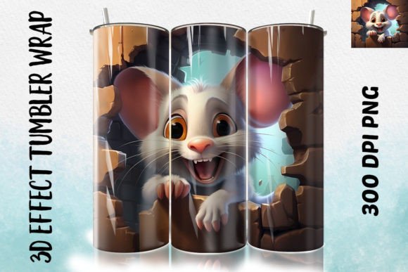3D Mouse Flower Tumbler 2: A Versatile Design Asset