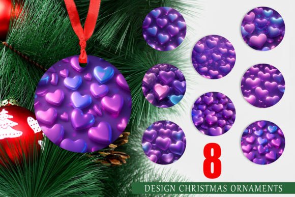 Christmas Ornament 3D Love Hearts: A Heartfelt Addition to Your Holiday Decor