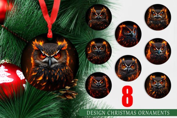 Christmas Ornament 3D Owl Bird Burning: A Unique and Charming Addition to Your Holiday Decor