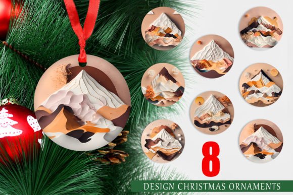 Christmas Ornament 3D Paper Art Volcano: A Unique Twist for Your Holiday Decor