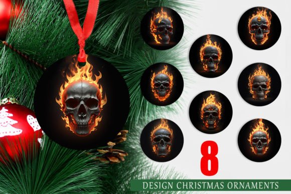 Christmas Ornament 3D Spooky Burning: A Unique Twist for Your Holiday Decor