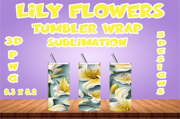 Discover 3D Lily Flowers Tumbler Sublimation
