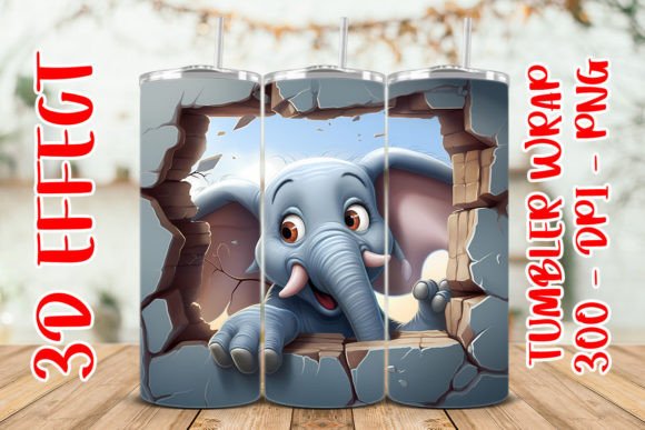 Discover the Charm of 3D Cute Elephant Flower Tumbler 4