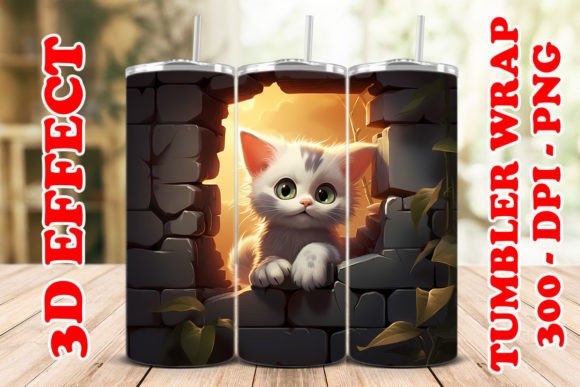 Discover the Versatile 3D Cat Flower Tumbler 11 and Its High-Quality PNG Wrap Files