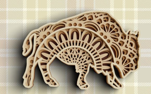 Discover the Versatility and Beauty of 3D Buffalo SVG DXF 3D Bull Svg