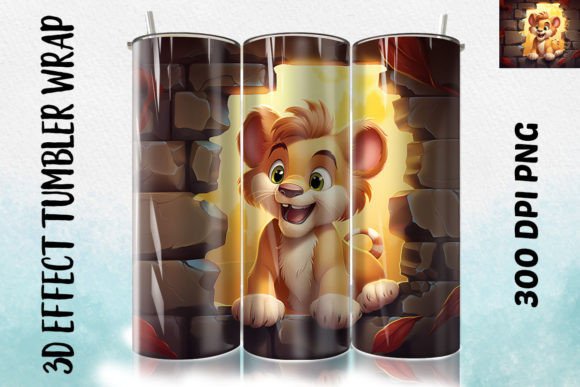 Discover the Versatility of the 3D Lion Flower Tumbler 7