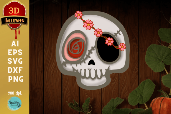 Embrace the Spooky Season with 3D Halloween Cute Skull Designs