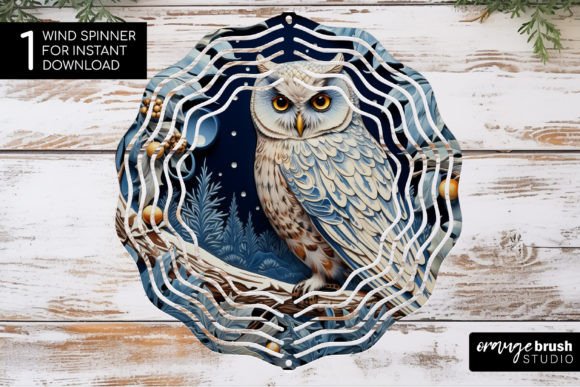 Enhance Your Christmas Decor with 3D Owl Wind Spinner