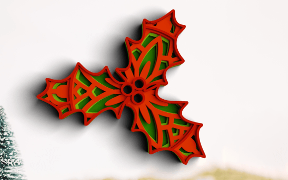 Enhancing Your Christmas Decor with 3D Christmas SVG DXF Mistletoe SVG