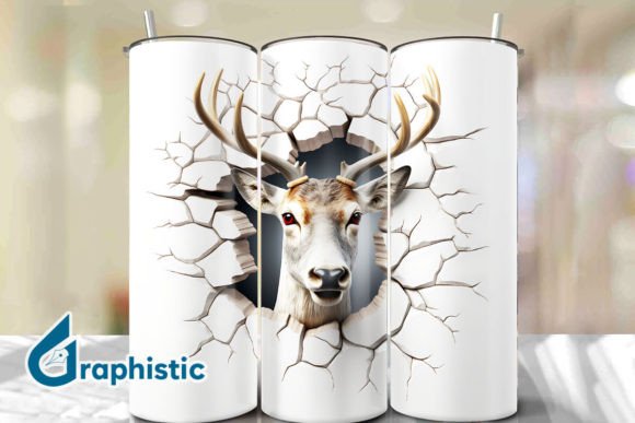 Enhancing Your Creative Projects with Reindeer 3D Smash Wall Art Background 20