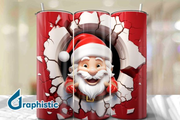 Explore Creative Possibilities with Santa 3D Smash Wall Art