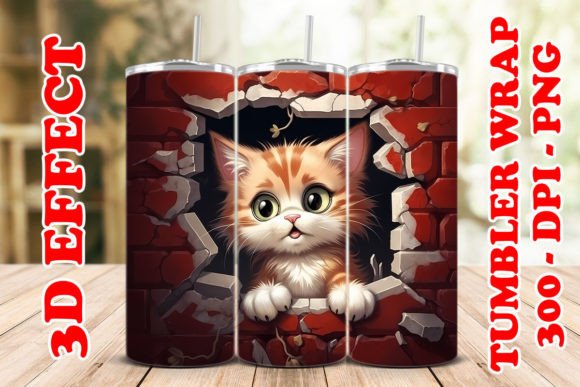 Explore the Charm of 3D Cat Flower Tumbler