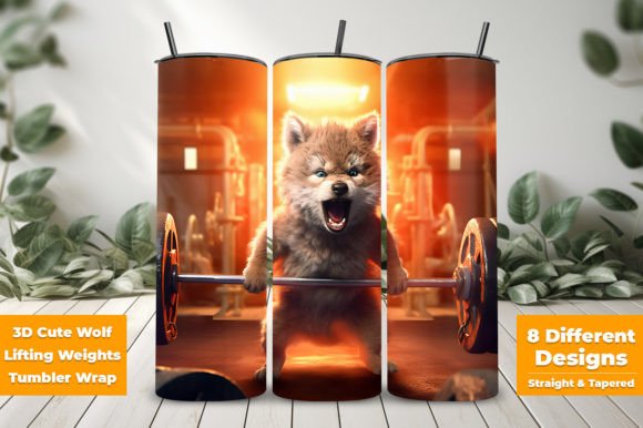 Exploring the 3D Wolf Lifting Weights Tumbler Wrap: A Unique and Versatile Design