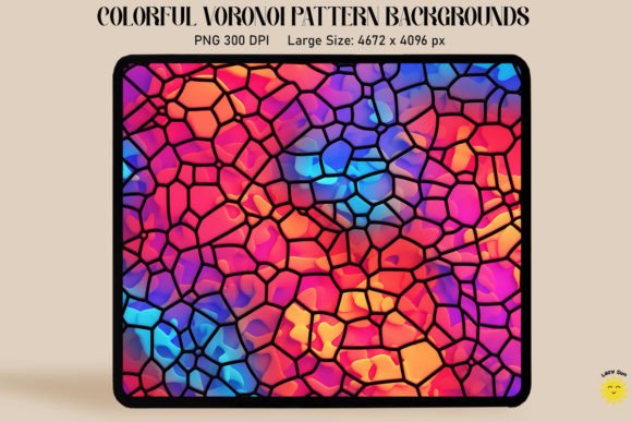 Exploring the Visual Impact of 3D Neon Colored Voronoi Patterns in Modern Design