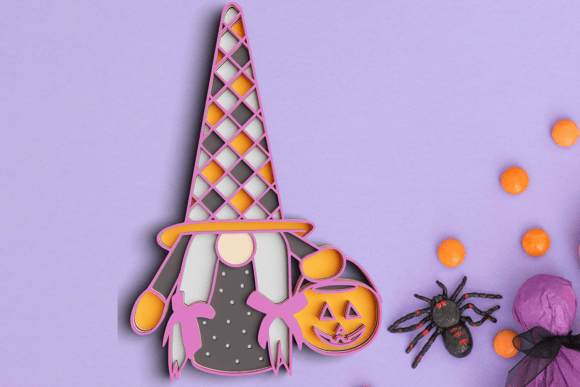 Get Creative with 3D 5 Layer Halloween Gnome SVG DXF for Your Next Project