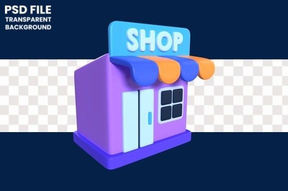 High-Quality 3D Icons for Online Shops